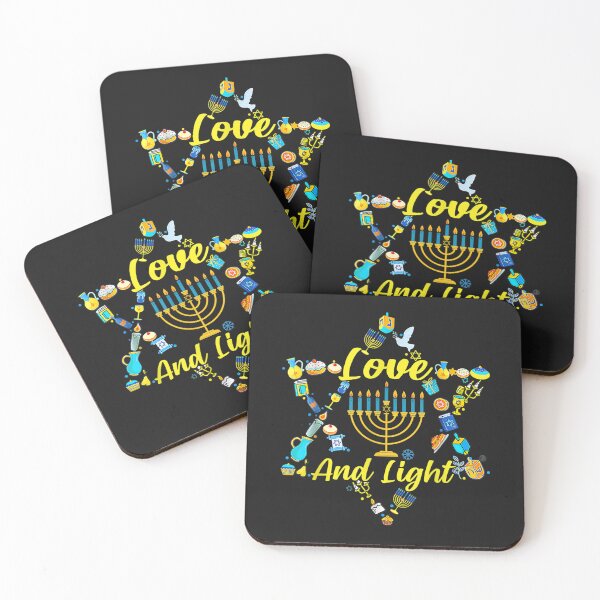 Item preview, Love and Light Hanukkah Shirt Jew Menorah Jewish Chanukah T-Shirt designed and sold by Francois-Lemann.