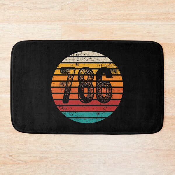 Item preview, Distressed Vintage Sunset 786 Area Code designed and sold by Gold Wings Tees.