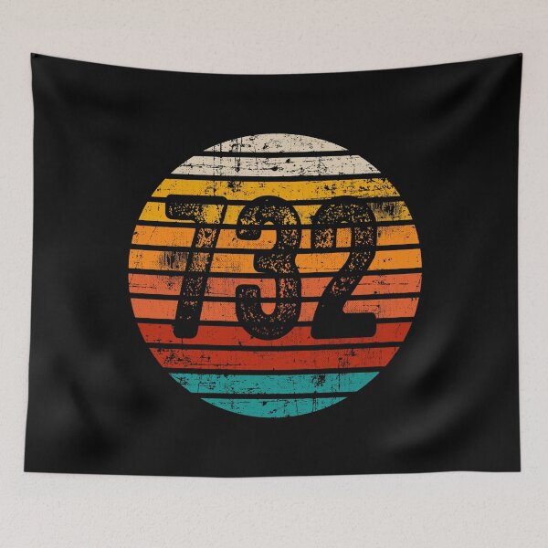 Item preview, Distressed Vintage Sunset 732 Area Code designed and sold by Gold Wings Tees.