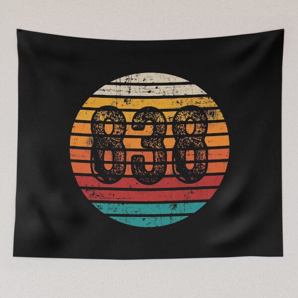 Item preview, Distressed Vintage Sunset 838 Area Code designed and sold by Gold Wings Tees.