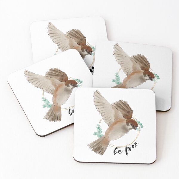 Item preview, Be Free with Watercolor Flying Bird  designed and sold by qawistz.