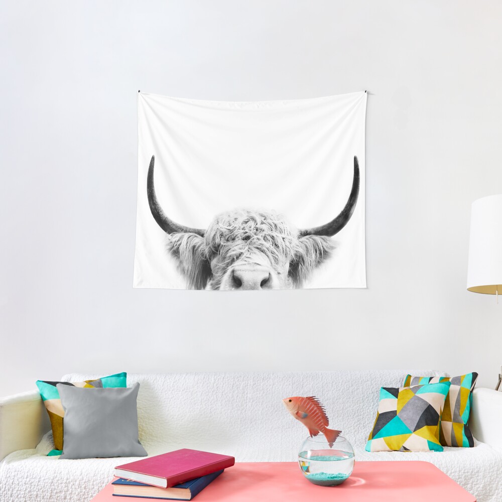 Peeking Cow Tapestry