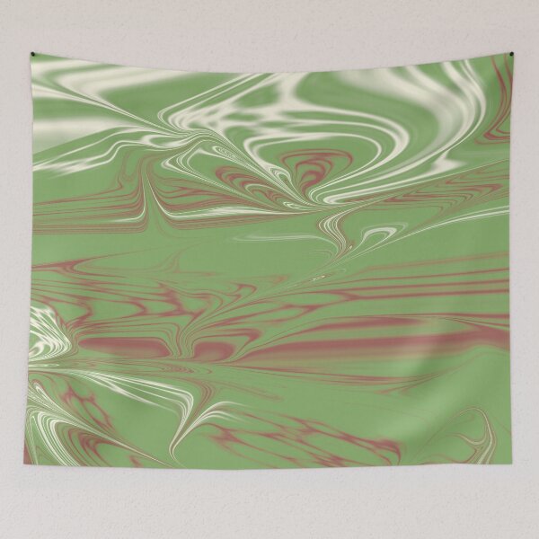 Item preview, Red, Green, White Liquid Art. Liquid Marble. Abstract Design. designed and sold by Jason123za.