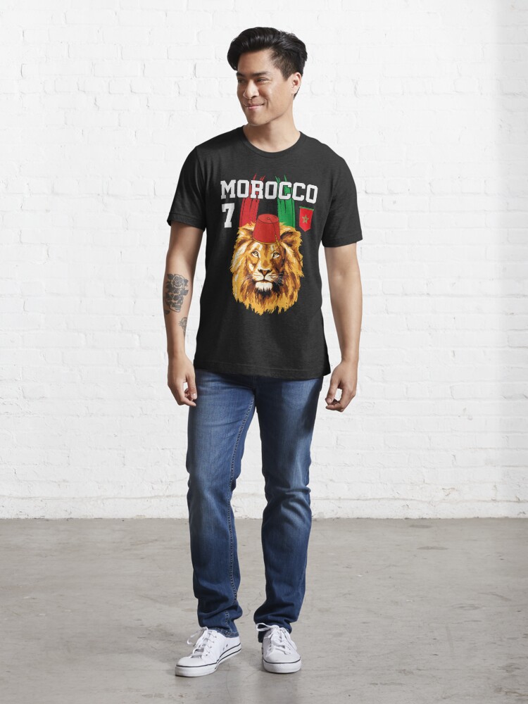Discover Morocco Lion Flag Sport Morocco with moroccan pattern 2022 Essential T-Shirts