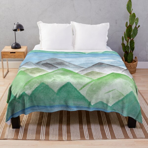 Item preview, Colorful Mountains with Lake designed and sold by JuliasArtWorld.