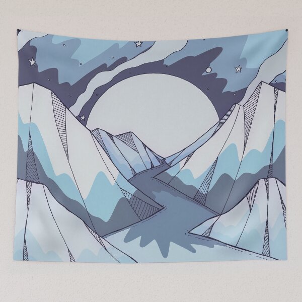 Item preview, The ice winter river designed and sold by Swadeillustrations.