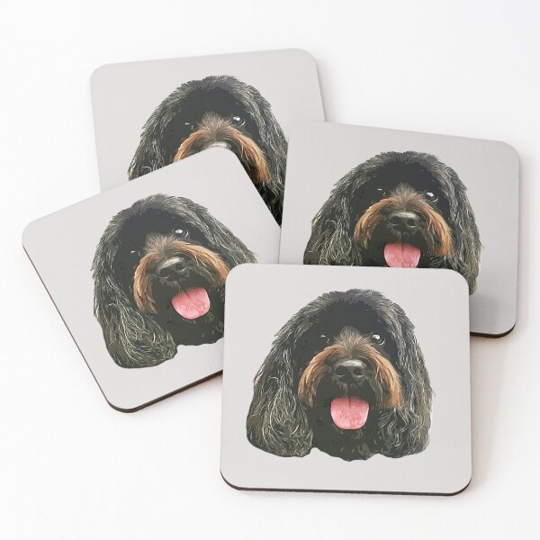 Item preview, Doodle Cockerpoo Cockapoo Spoodle Cute Black Puppy Dog designed and sold by Elarex.