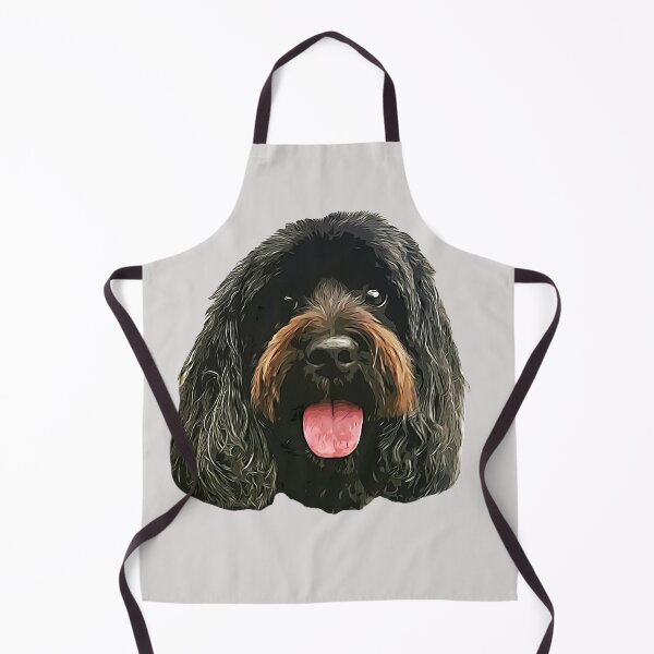 Aperçu de l'œuvre Doodle Cockerpoo Cockapoo Spoodle Mignon chiot noir créée et vendue par Elarex.