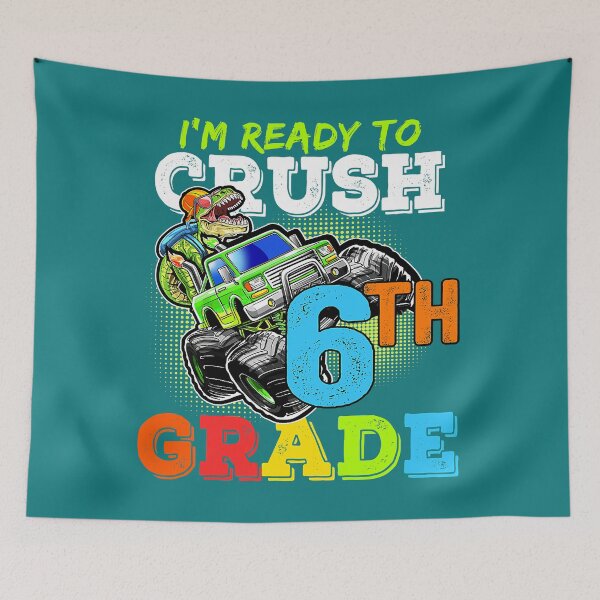 Item preview, Im Ready To Crush th Grade Dinosaur Back To School Boys Kid 2 designed and sold by Danikomlee.