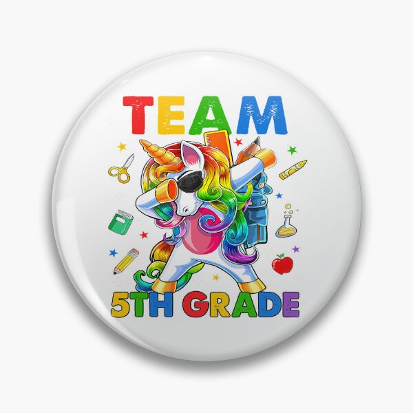 Item preview, Team Fifth Grade Squad Dabbing Unicorn Back To School Kids designed and sold by Danikomlee.
