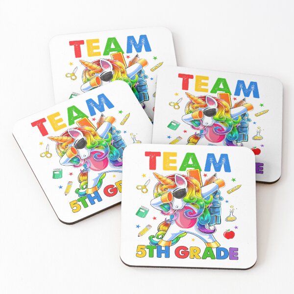 Item preview, Team Fifth Grade Squad Dabbing Unicorn Back To School Kids designed and sold by Danikomlee.