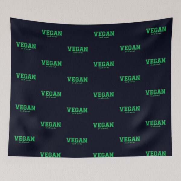 Item preview, Vegan For All Animals - Green - College Style designed and sold by GreenSlate.