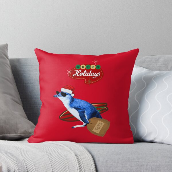 Item preview, Happy Holiday Little Blue Penguin Surfer (Red Background) designed and sold by SBPenguins.