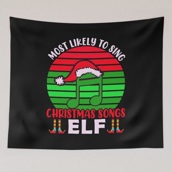 Item preview, Most Likely to Start The Shenanigans Elf Christmas | Merry Christmas Funny Elf greetings | Gifts for Christmas Elf Lovers designed and sold by ThanksVibe.