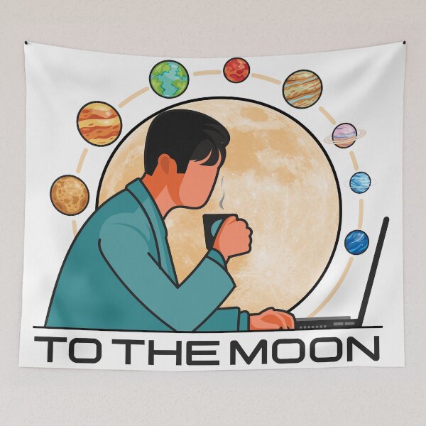 Item preview, To the moon designed and sold by Code  Monkeys.