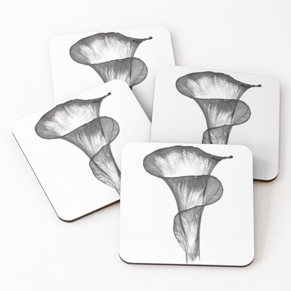 Item preview, Artwork of a black and white Calla Lily designed and sold by JuliasArtWorld.
