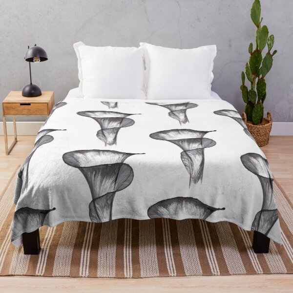 Item preview, Artwork of a black and white Calla Lily designed and sold by JuliasArtWorld.