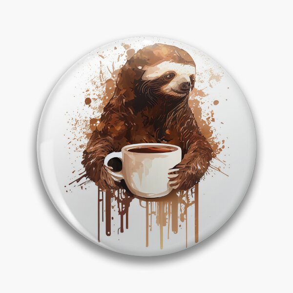 Item preview, Caffeine Craving Sloth designed and sold by MrBeerholder.