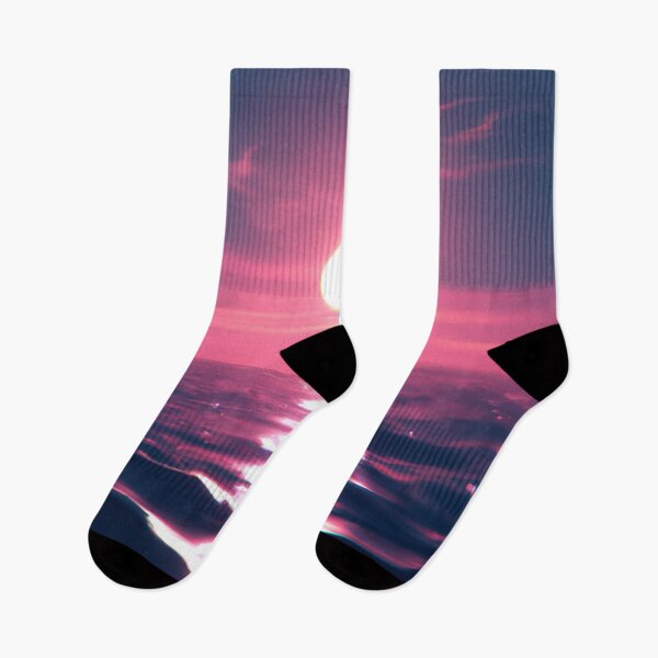 Item preview, “The Blood Moon sky has changed from orange to a hundred shades of pink to a dark navy blue, and here I am still loving you.” — A.Y. designed and sold by Chris Purdy.