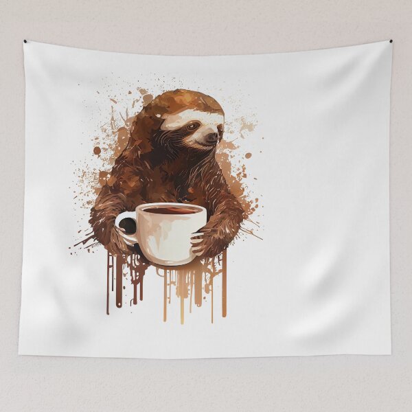Item preview, Caffeine Craving Sloth designed and sold by MrBeerholder.