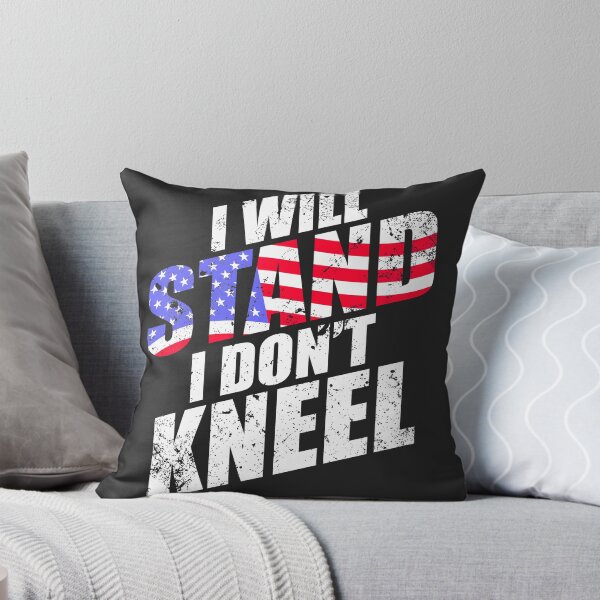 Item preview, I Will Stand I Don't Kneel T-Shirt | Patriotic USA Tee designed and sold by AllStarMerch.
