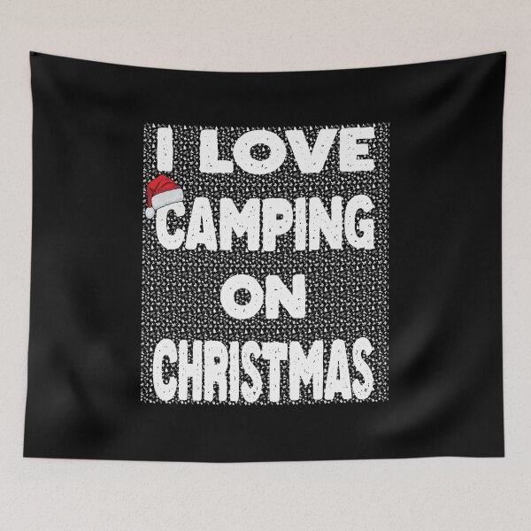 Item preview, I LOVE CAMPING ON CHRISTMAS Funny Camping Xmas Outdoor Design designed and sold by Mannoucha ⭐⭐⭐⭐⭐ ( 1,978 reviews ).
