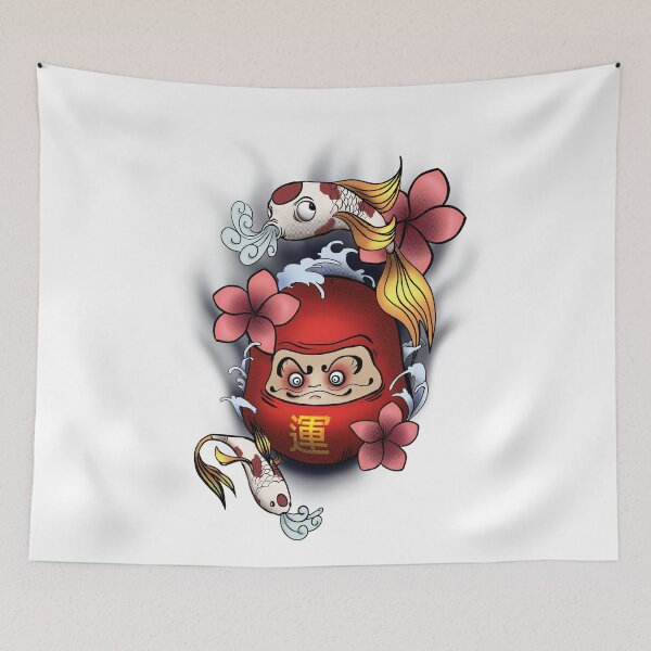 Item preview, Daruma Doll Koi Fish Japanese designed and sold by PVSKI.