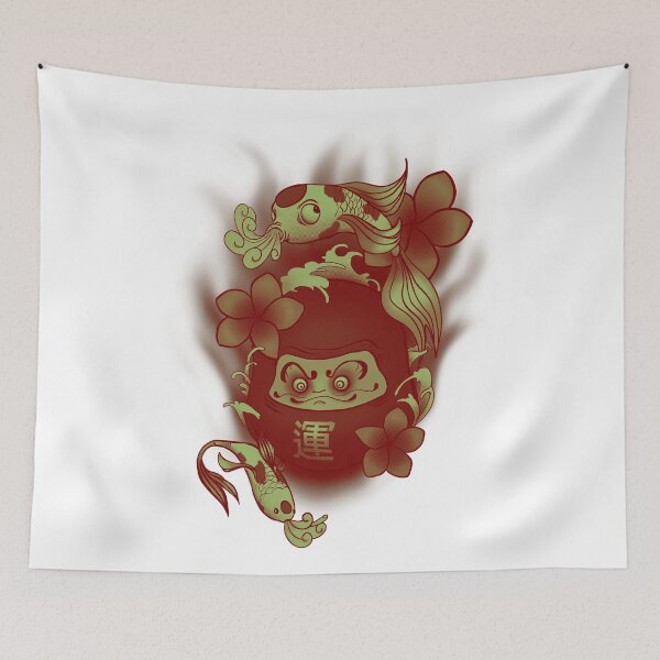 Item preview, Daruma Doll Koi Fish Japanese designed and sold by PVSKI.
