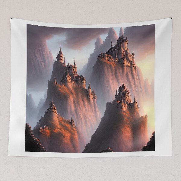 Item preview, Fantasy castles on mountains designed and sold by David-Howells.
