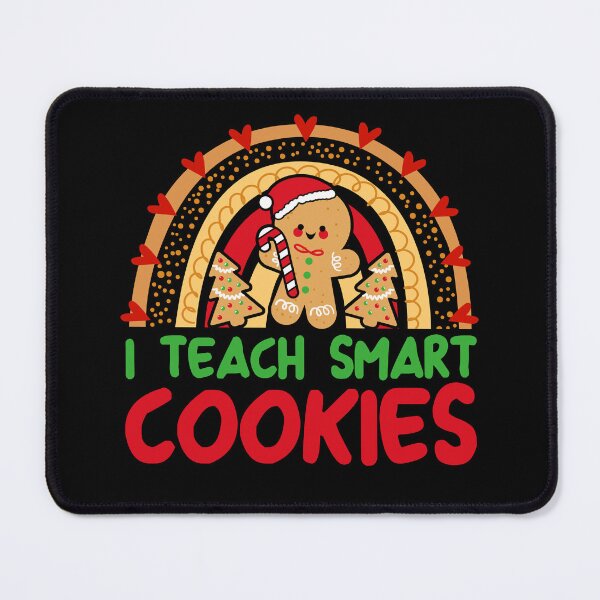 Item preview, I Teach Smart Cookies Santa Rainbow Heart Teacher Christmas T-Shirt designed and sold by Get A Wear  Shop.
