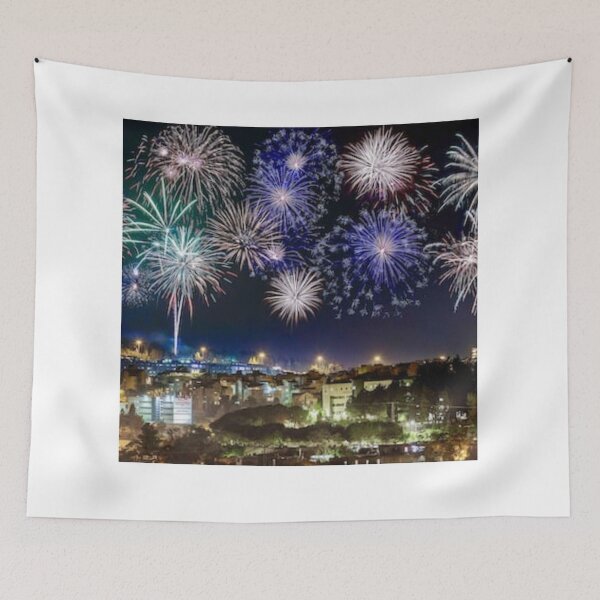 Item preview, Jerusalem night of fireworks  designed and sold by ArtsOfWonder.