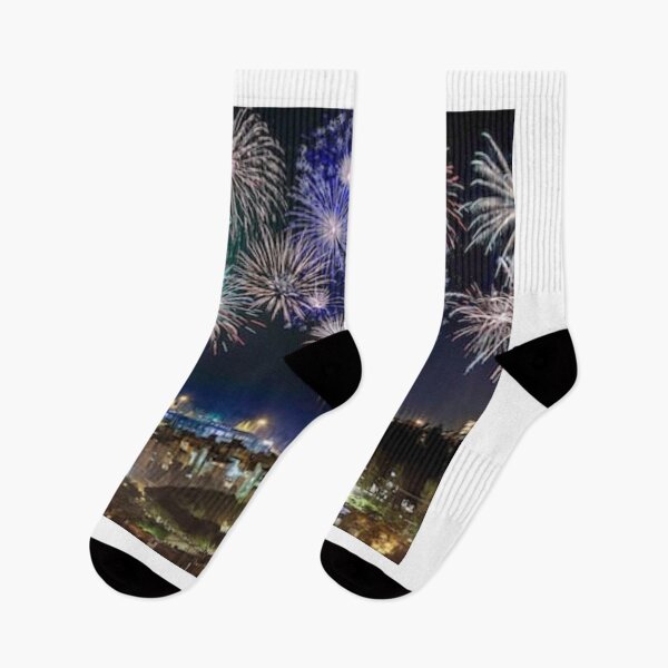 Item preview, Jerusalem night of fireworks  designed and sold by ArtsOfWonder.