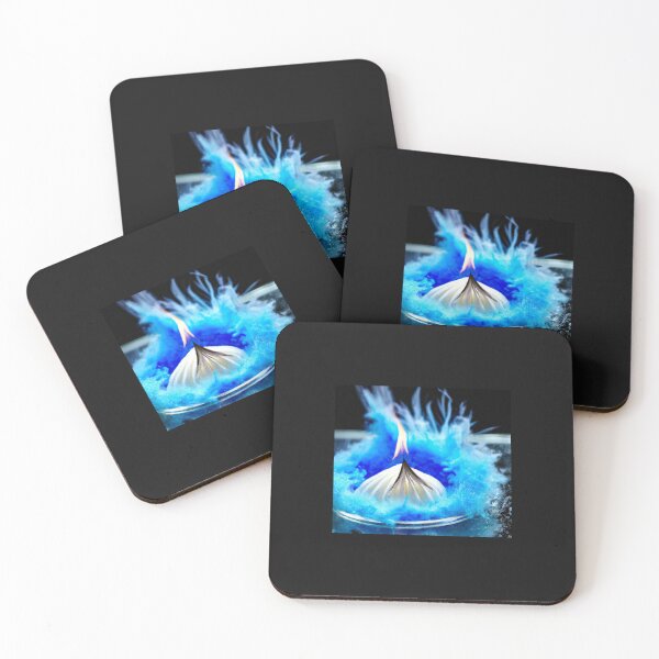 Item preview, Blue Feathery Flame designed and sold by unbleepable.