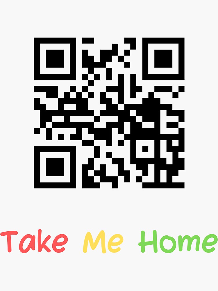 "QR code for country road song" Sticker for Sale by LionsDenForUs