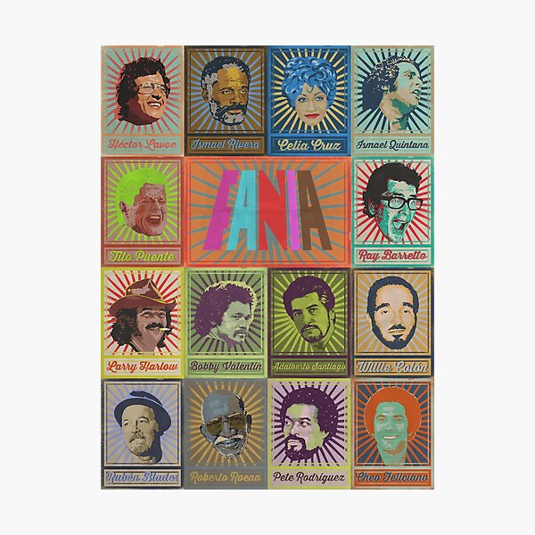 Item preview, Fania Stars Poster designed and sold by TropicalHuman.