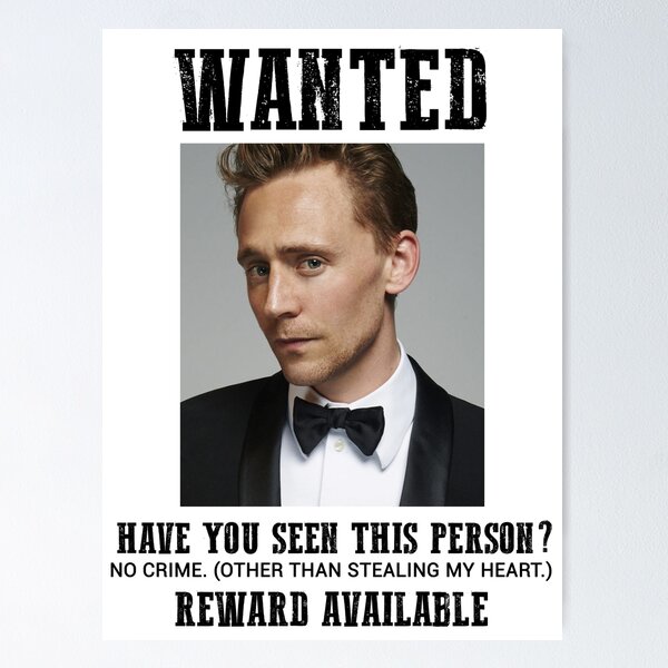 Item preview, wanted: tom hiddleston designed and sold by Aline Moral.