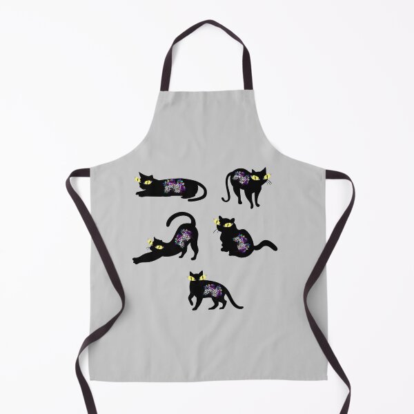 Item preview, Clowder - Cool Vibing Black Cats- Techno Rad Cats designed and sold by The Red Nox.