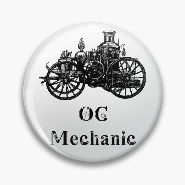 Item preview, 'OG Mechanic' Automotive Design - Retro Illustration for T-shirts, mugs, phone cases and other accessories designed and sold by Ridiculam Toga.