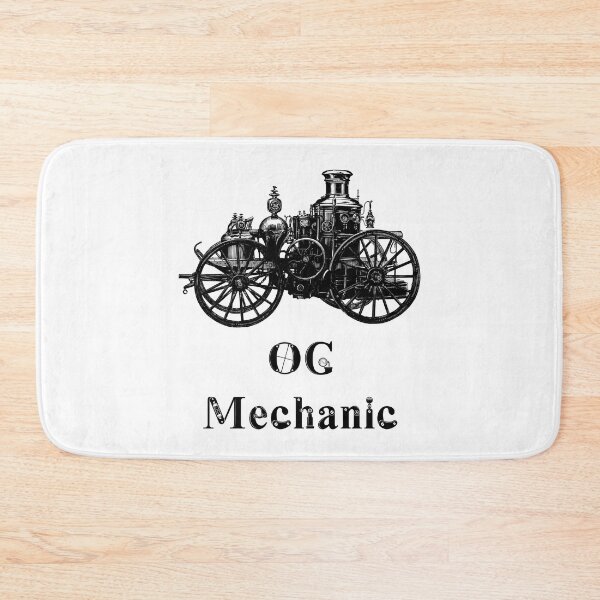 Item preview, 'OG Mechanic' Automotive Design - Retro Illustration for T-shirts, mugs, phone cases and other accessories designed and sold by Ridiculam Toga.
