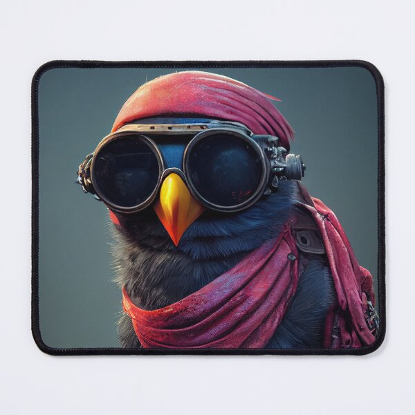 Item preview, Anthropomorphic Cyber Crow - Funny Crow Character designed and sold by MimozaStudio.