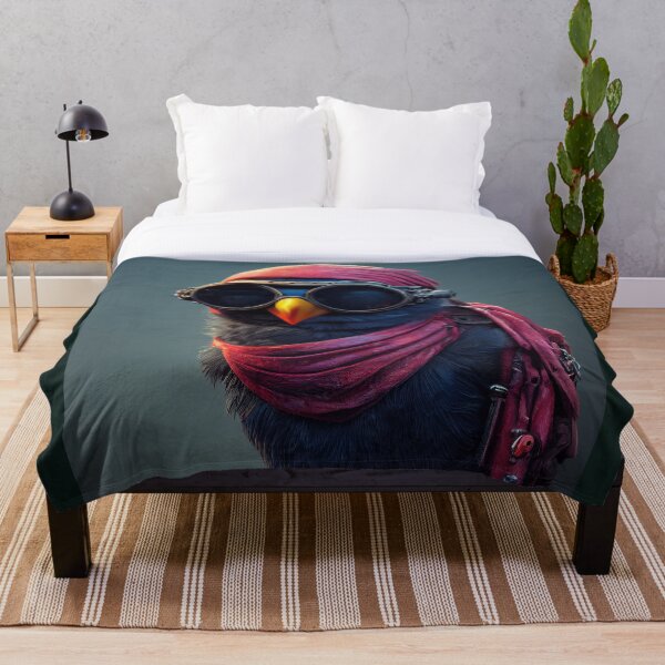 Item preview, Anthropomorphic Cyber Crow - Funny Crow Character designed and sold by MimozaStudio.