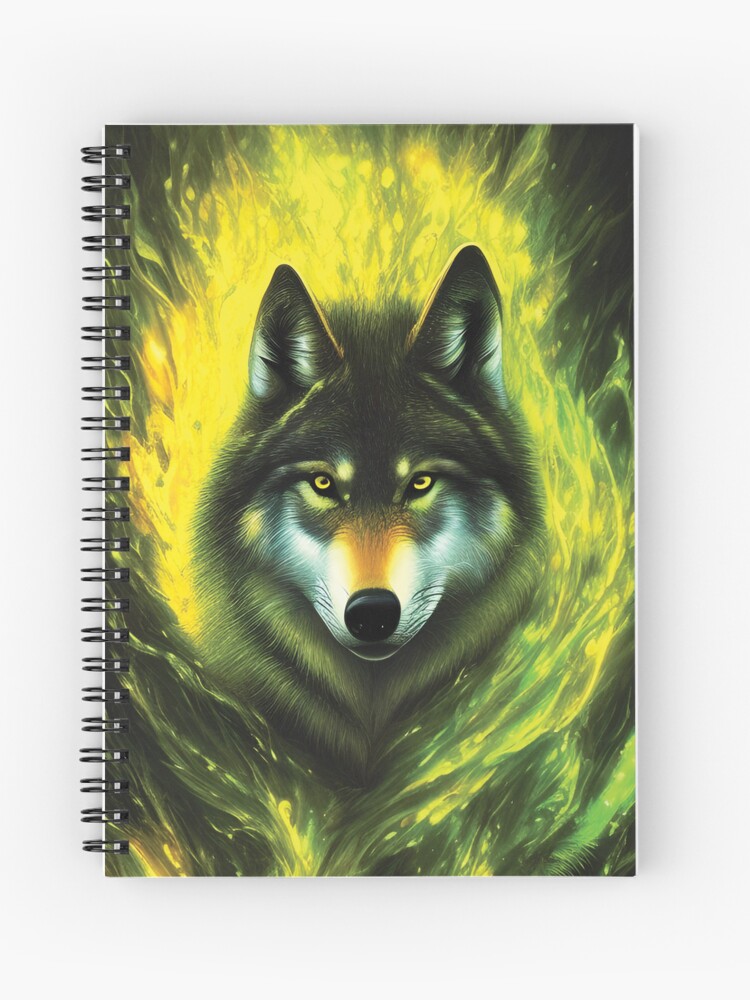  Therian Spirit Notebook: Wolf Mask Lined Journal