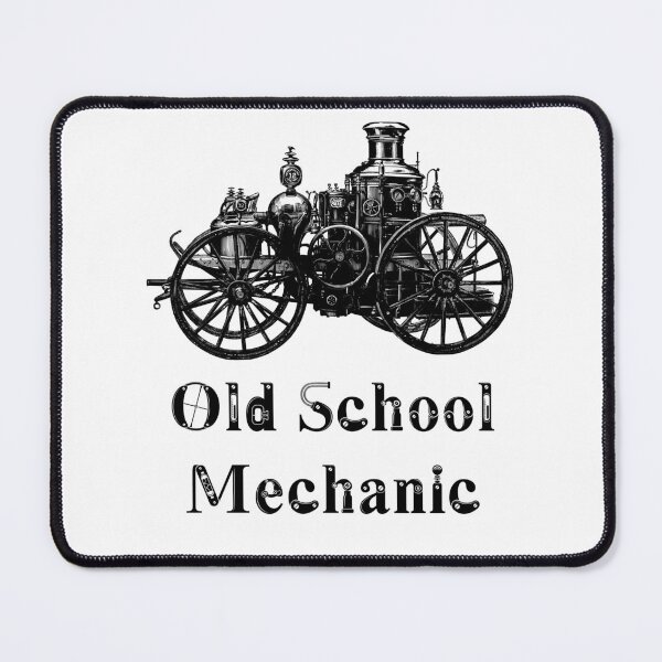 Item preview, 'Old School Mechanic' Automotive Design - Retro Illustration for T-shirts, mugs, phone cases and other accessories designed and sold by Ridiculam Toga.