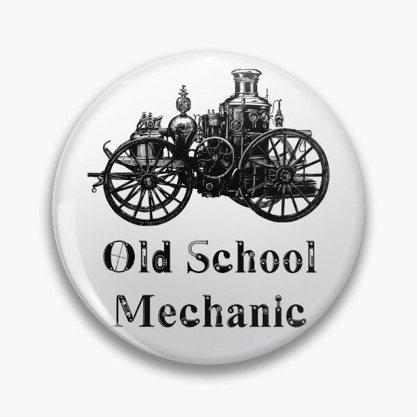 Item preview, 'Old School Mechanic' Automotive Design - Retro Illustration for T-shirts, mugs, phone cases and other accessories designed and sold by Ridiculam Toga.
