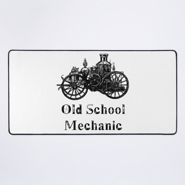 Item preview, 'Old School Mechanic' Automotive Design - Retro Illustration for T-shirts, mugs, phone cases and other accessories designed and sold by Ridiculam Toga.