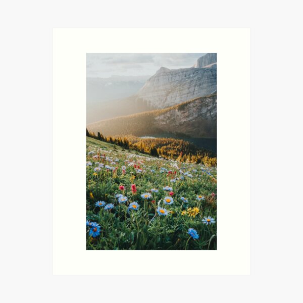 Item preview, Idyllic Wildflower Mountain Sunrise designed and sold by Victor Aerden.