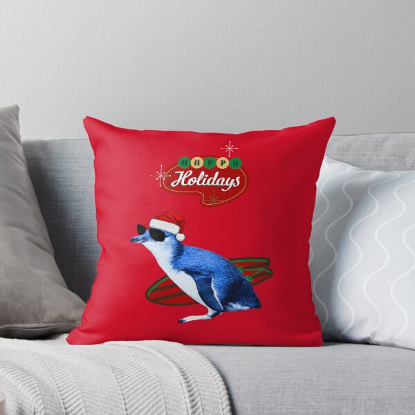 Item preview, Happy Holiday Little Blue Penguin Surfer designed and sold by SBPenguins.