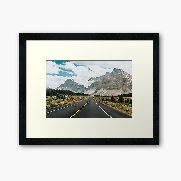 skating the icefields parkway Framed Art Print