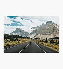 skating the icefields parkway Photographic Print