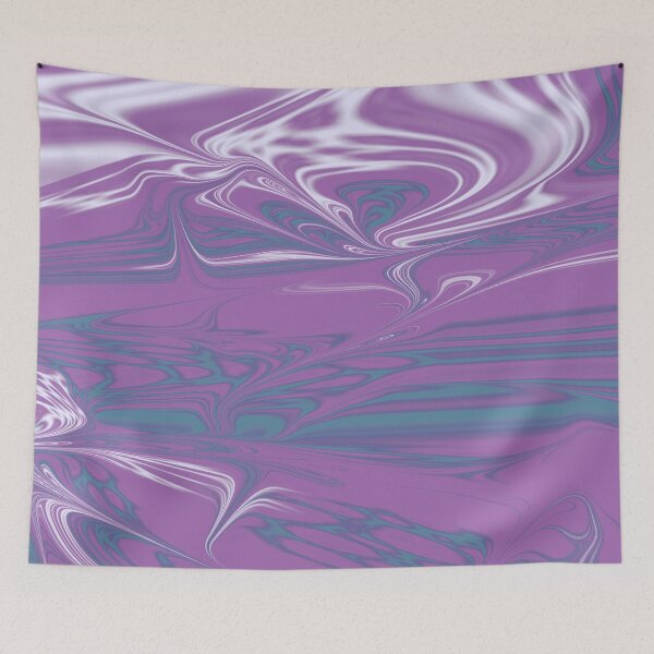 Item preview, Purple, Teal, Turquoise, White Liquid Art. Liquid Marble. Abstract Design. designed and sold by Jason123za.